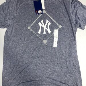MLB/Baseball: New York Yankees Dri-fit Athletic Base Loaded Blue Shirt (Large)